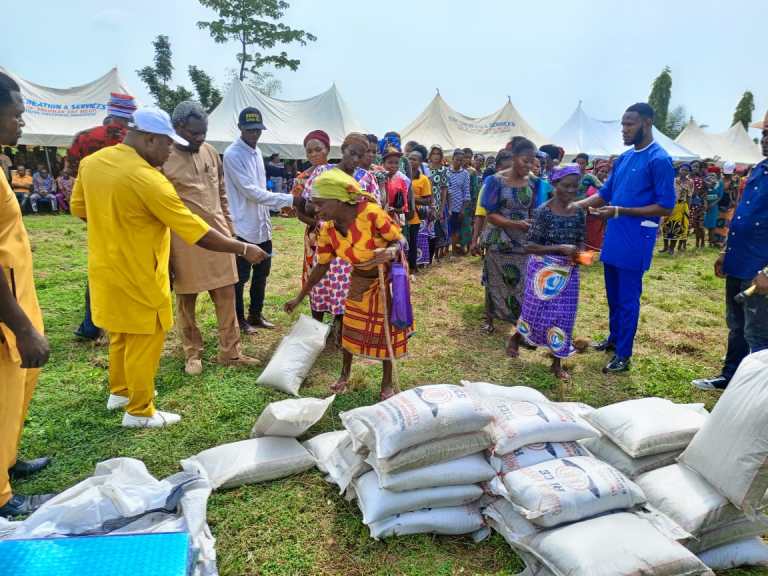 NASS Member, NEMA Distribute Relief Materials To Over 2000 Flood Victims In Ebonyi