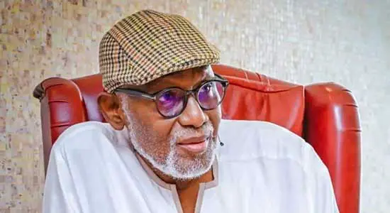 Ondo Governor, Akeredolu dies At 67