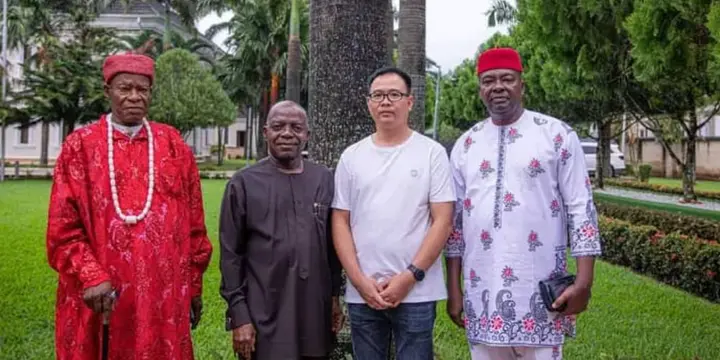 Gov Otti  Charges  Chinese Firm On Social Responsibility With Host Communities