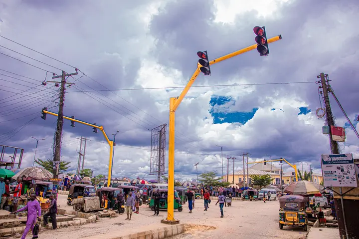 Gov  Otti shares Photos After Inspection Of Pubic Transportation Project  ln Abia