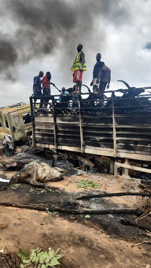 30 Persons, 50 Cows Burnt To Death  ln An Tanker Explosion